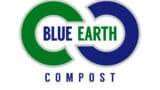 Blue Earth Compost logo. A green and blue infinity sign with the text Blue Earth in the middle and the text compost underneath.